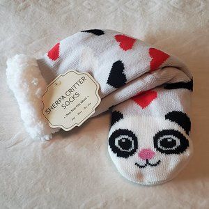 Sherpa Critter Long Nonslip Socks
